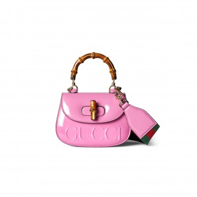 GUCCI BAMBOO 1947 MINI PYTHON BAG 786482 (17*12*7.5cm)
